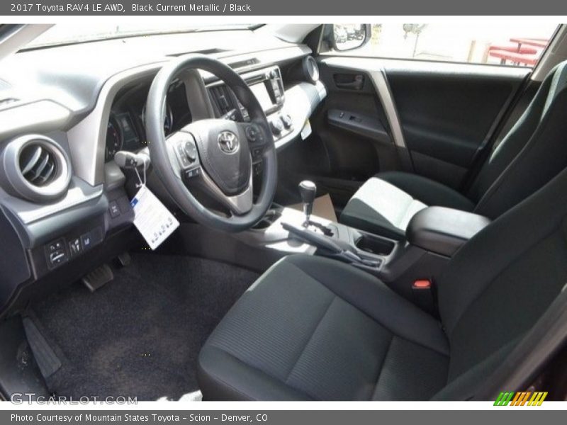 Black Current Metallic / Black 2017 Toyota RAV4 LE AWD