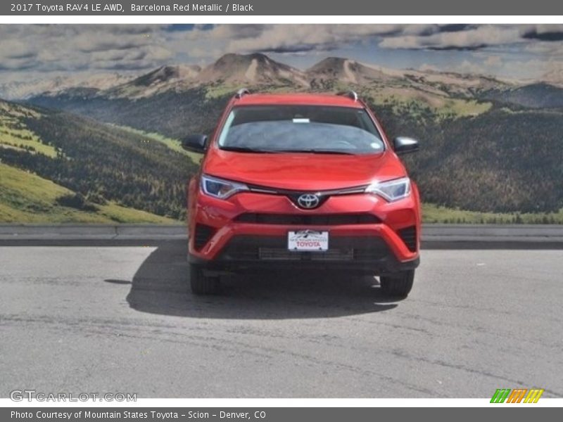 Barcelona Red Metallic / Black 2017 Toyota RAV4 LE AWD
