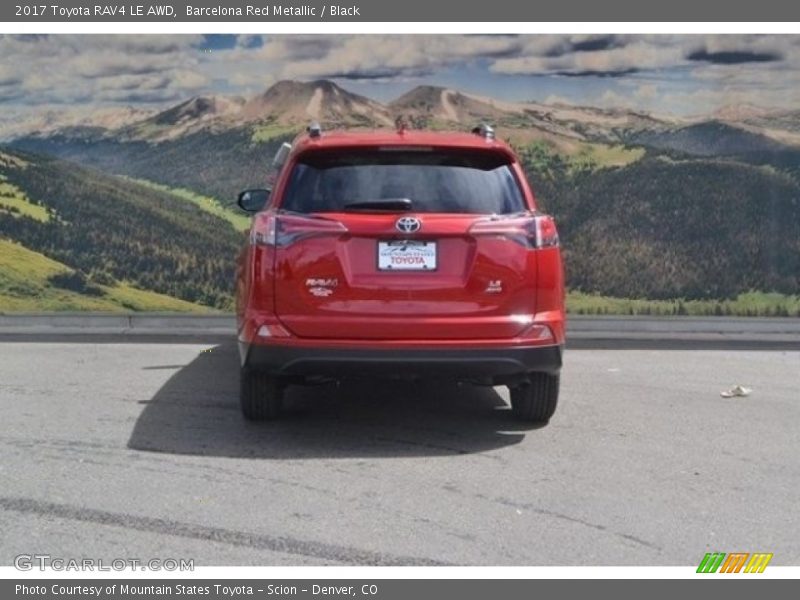 Barcelona Red Metallic / Black 2017 Toyota RAV4 LE AWD