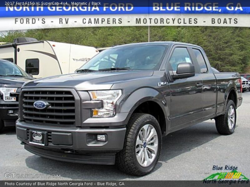 Magnetic / Black 2017 Ford F150 XL SuperCab 4x4