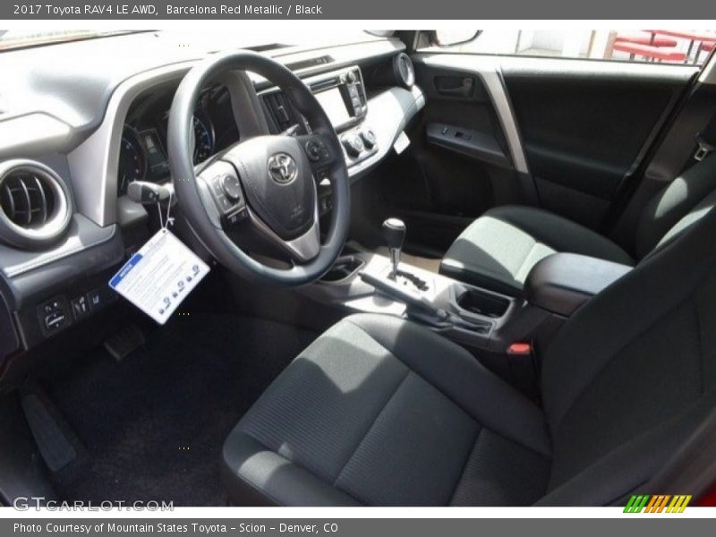 Barcelona Red Metallic / Black 2017 Toyota RAV4 LE AWD