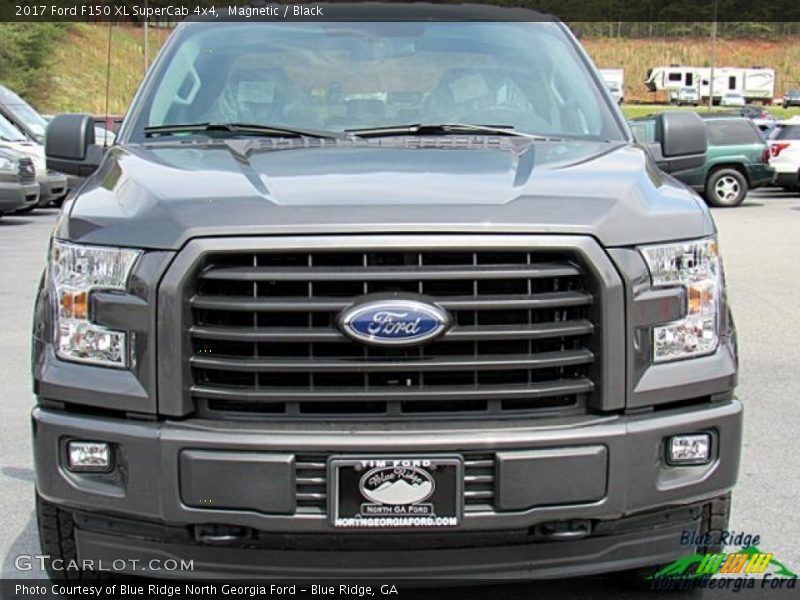 Magnetic / Black 2017 Ford F150 XL SuperCab 4x4