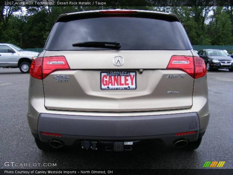 Desert Rock Metallic / Taupe 2007 Acura MDX Technology