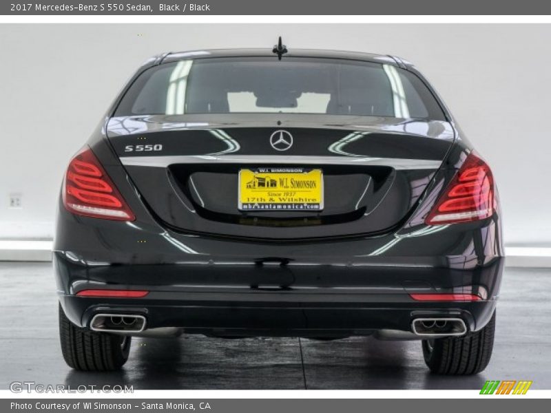 Black / Black 2017 Mercedes-Benz S 550 Sedan