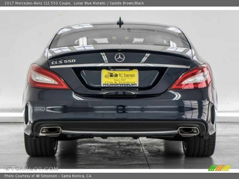 Lunar Blue Metallic / Saddle Brown/Black 2017 Mercedes-Benz CLS 550 Coupe