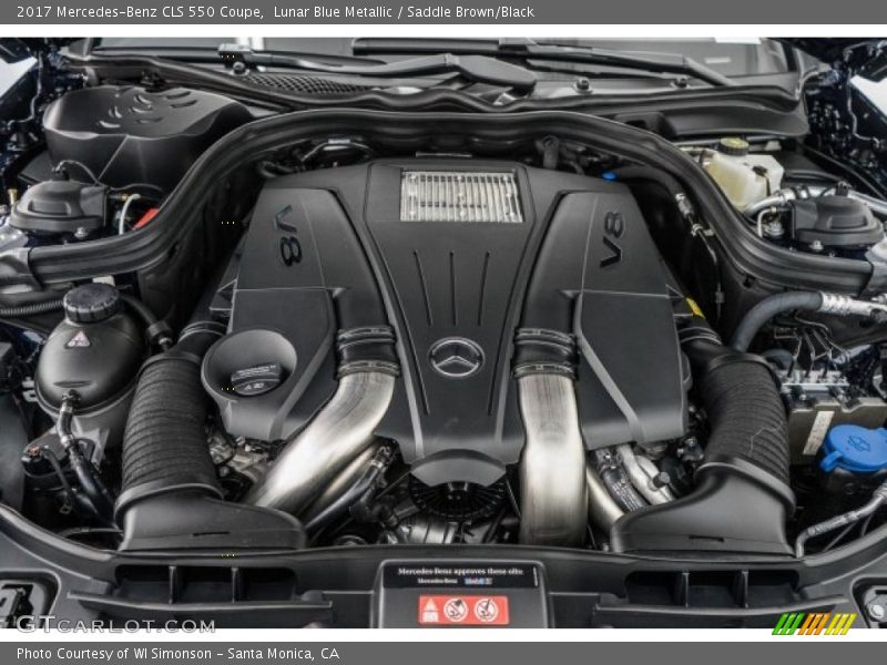  2017 CLS 550 Coupe Engine - 4.7 Liter DI biturbo DOHC 32-Valve VVT V8