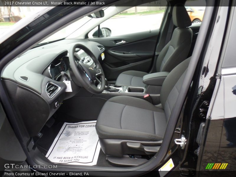 Mosaic Black Metallic / Jet Black 2017 Chevrolet Cruze LT