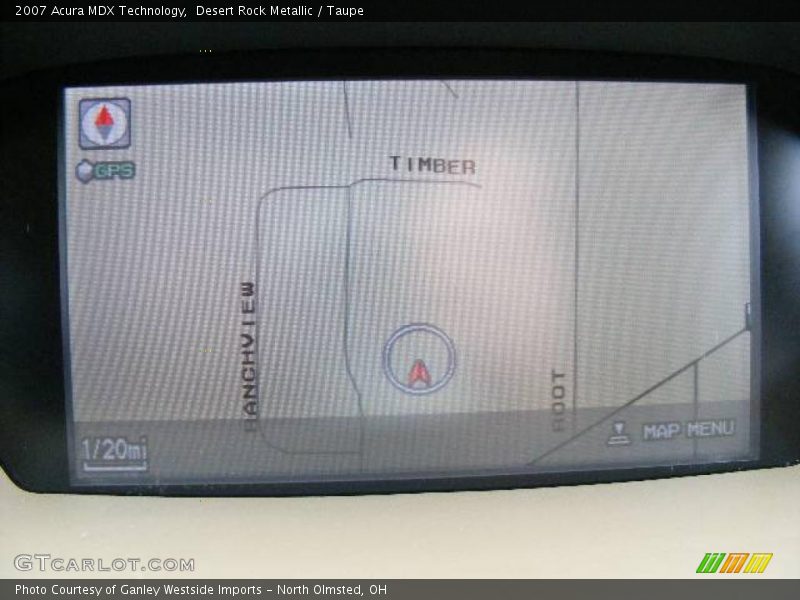Desert Rock Metallic / Taupe 2007 Acura MDX Technology
