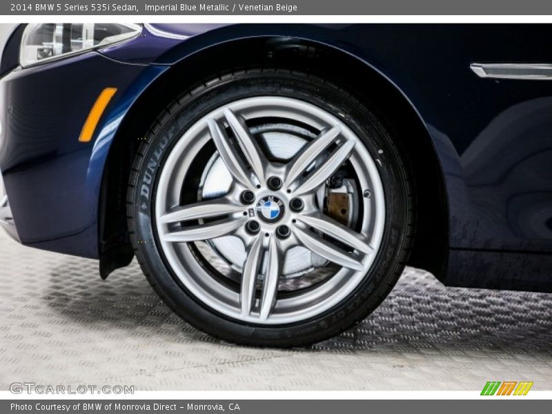 Imperial Blue Metallic / Venetian Beige 2014 BMW 5 Series 535i Sedan