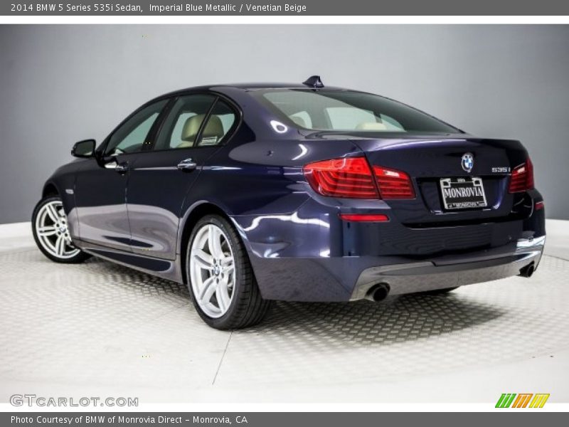 Imperial Blue Metallic / Venetian Beige 2014 BMW 5 Series 535i Sedan