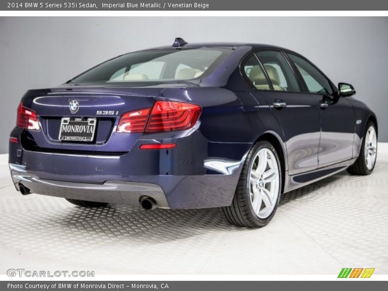 Imperial Blue Metallic / Venetian Beige 2014 BMW 5 Series 535i Sedan
