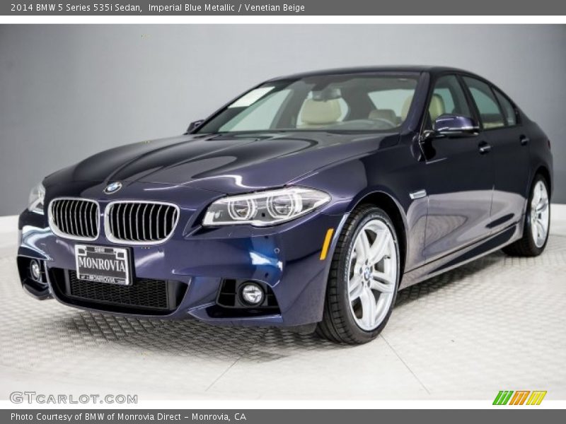 Imperial Blue Metallic / Venetian Beige 2014 BMW 5 Series 535i Sedan