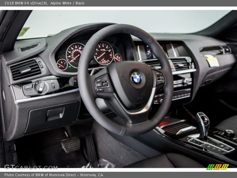 Dashboard of 2018 X4 xDrive28i