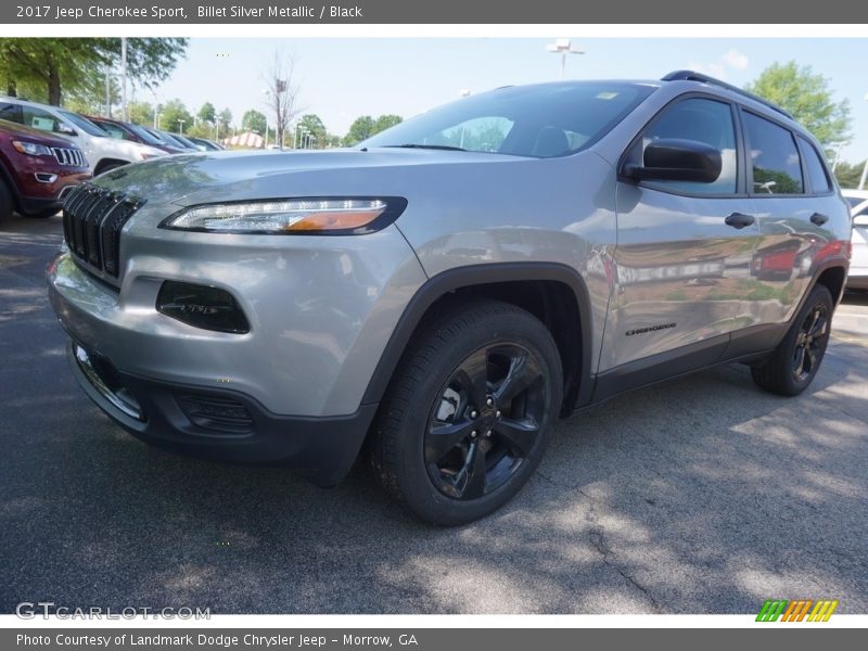 Billet Silver Metallic / Black 2017 Jeep Cherokee Sport