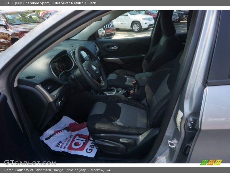 Billet Silver Metallic / Black 2017 Jeep Cherokee Sport