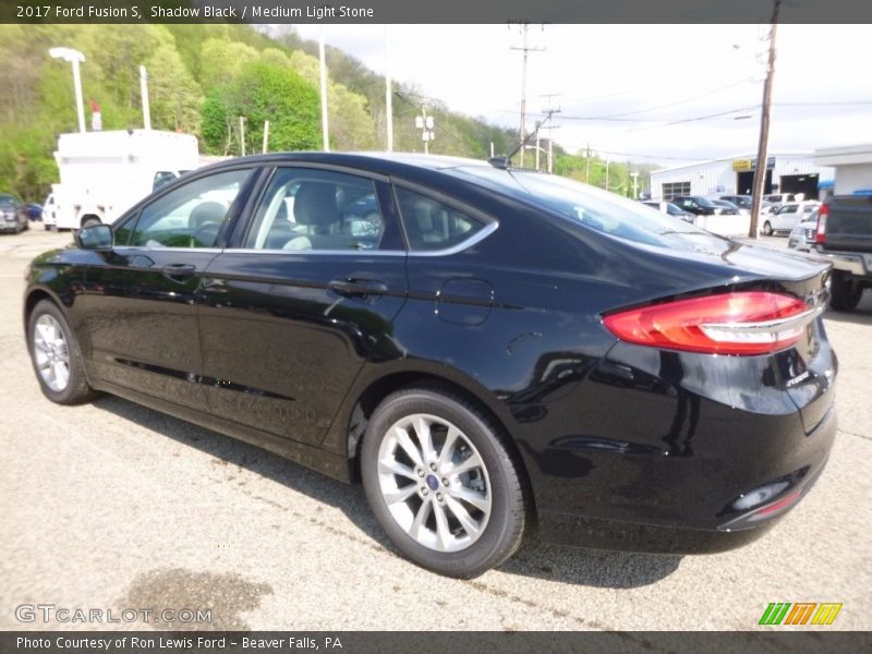 Shadow Black / Medium Light Stone 2017 Ford Fusion S