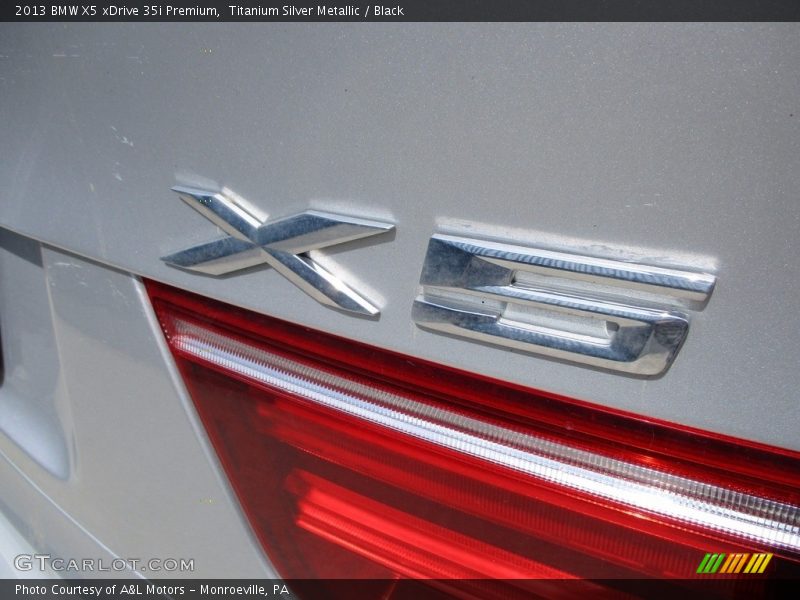Titanium Silver Metallic / Black 2013 BMW X5 xDrive 35i Premium