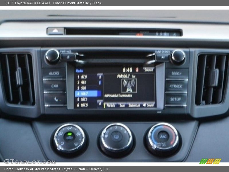 Black Current Metallic / Black 2017 Toyota RAV4 LE AWD