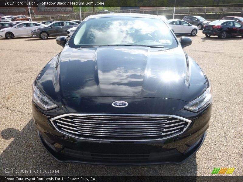 Shadow Black / Medium Light Stone 2017 Ford Fusion S
