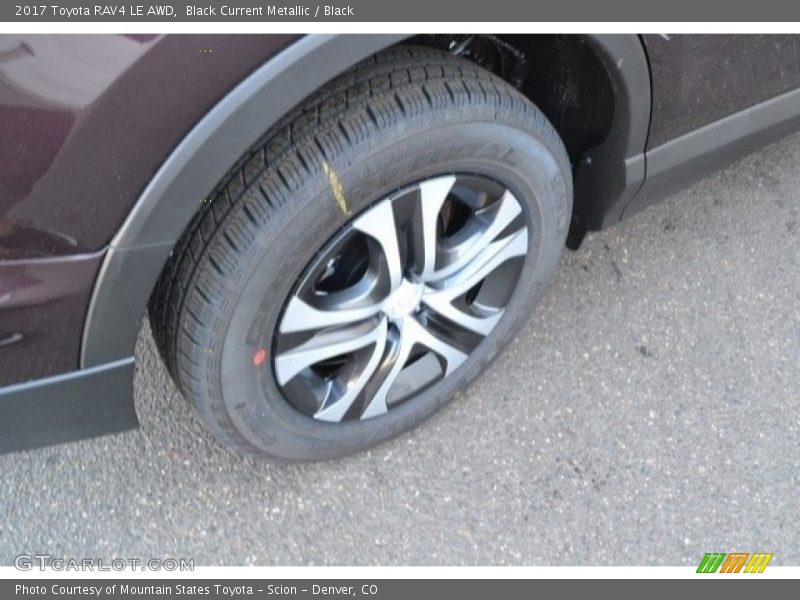 Black Current Metallic / Black 2017 Toyota RAV4 LE AWD