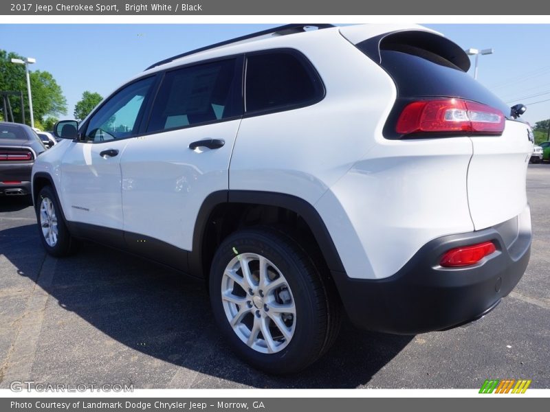 Bright White / Black 2017 Jeep Cherokee Sport
