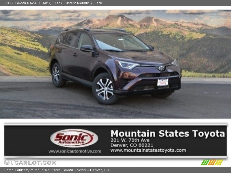 Black Current Metallic / Black 2017 Toyota RAV4 LE AWD