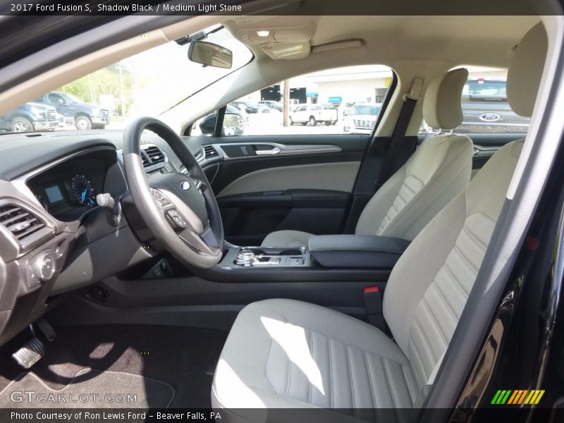 Shadow Black / Medium Light Stone 2017 Ford Fusion S
