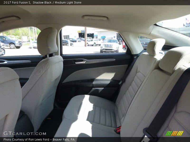 Shadow Black / Medium Light Stone 2017 Ford Fusion S