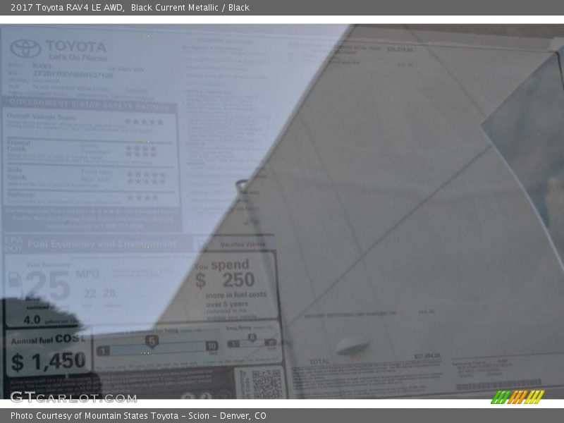 Black Current Metallic / Black 2017 Toyota RAV4 LE AWD