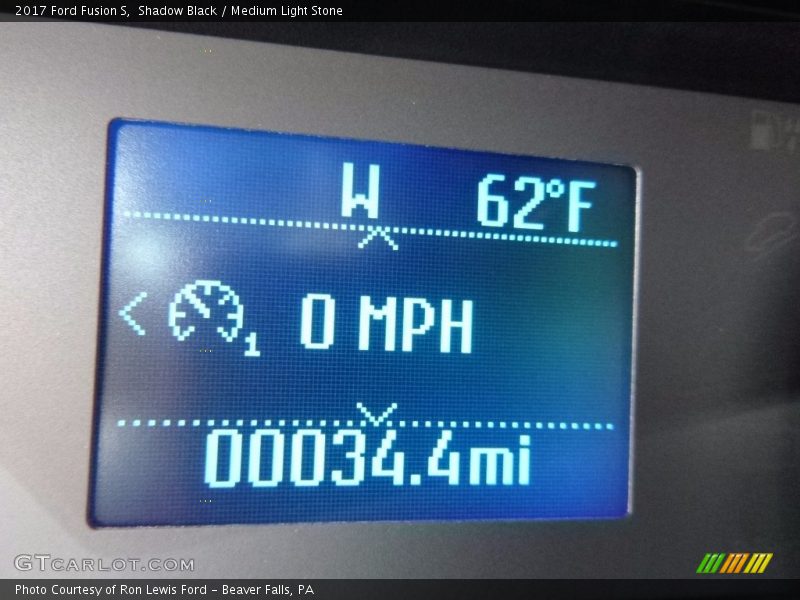 Shadow Black / Medium Light Stone 2017 Ford Fusion S