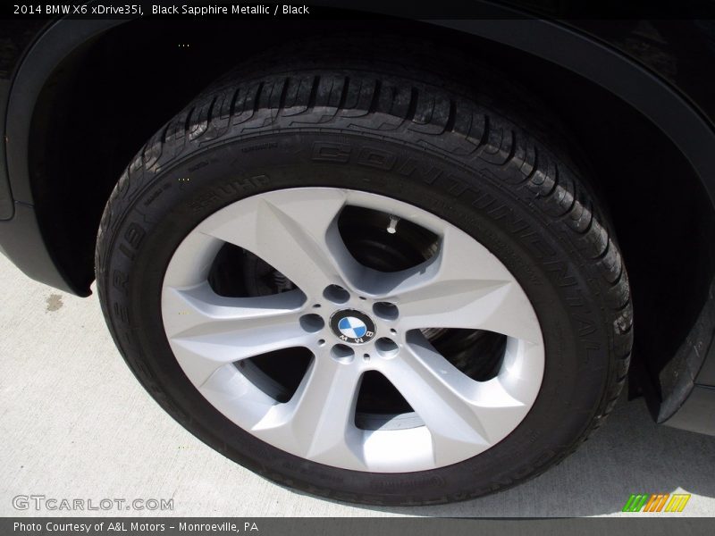 Black Sapphire Metallic / Black 2014 BMW X6 xDrive35i