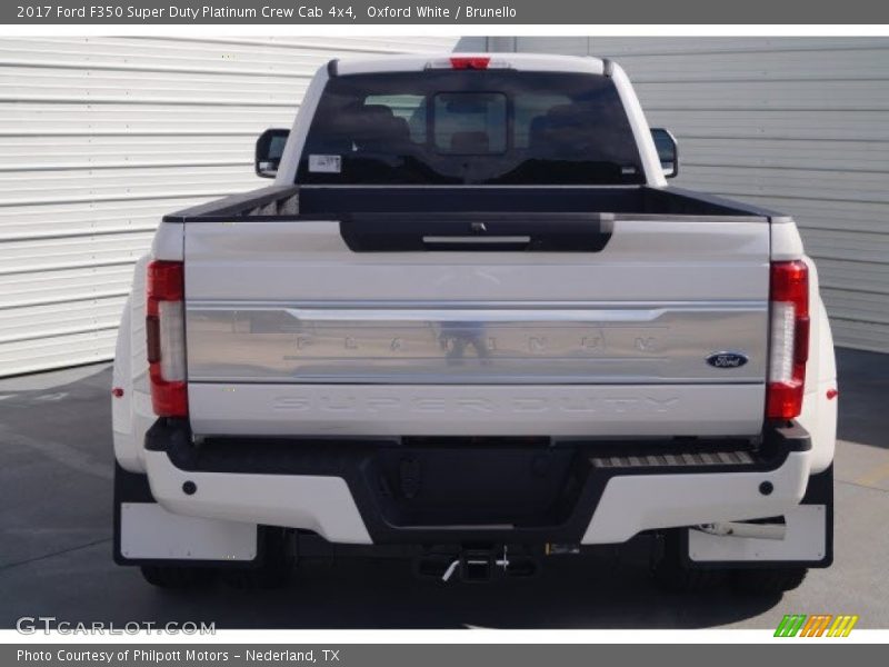 Oxford White / Brunello 2017 Ford F350 Super Duty Platinum Crew Cab 4x4