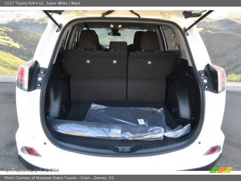 Super White / Black 2017 Toyota RAV4 LE