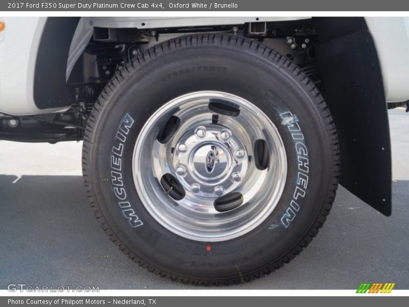 Oxford White / Brunello 2017 Ford F350 Super Duty Platinum Crew Cab 4x4