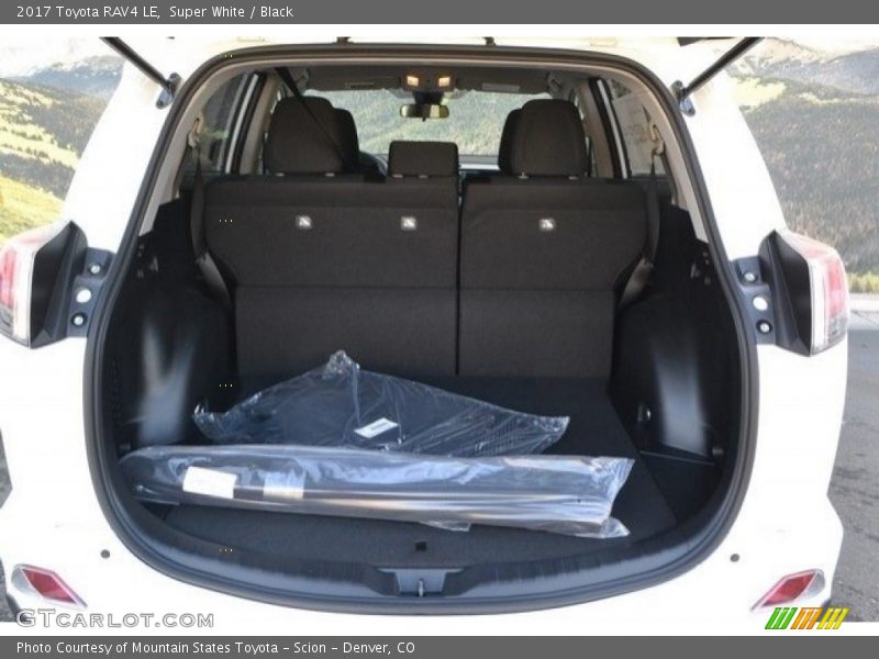 Super White / Black 2017 Toyota RAV4 LE