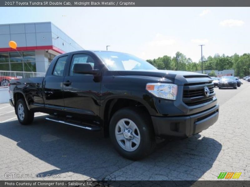 Midnight Black Metallic / Graphite 2017 Toyota Tundra SR Double Cab