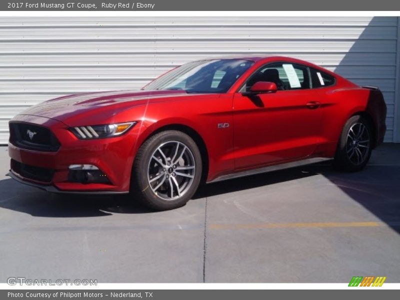 Ruby Red / Ebony 2017 Ford Mustang GT Coupe