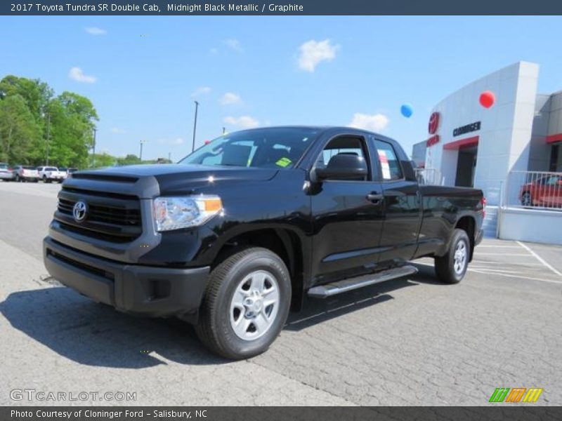Midnight Black Metallic / Graphite 2017 Toyota Tundra SR Double Cab
