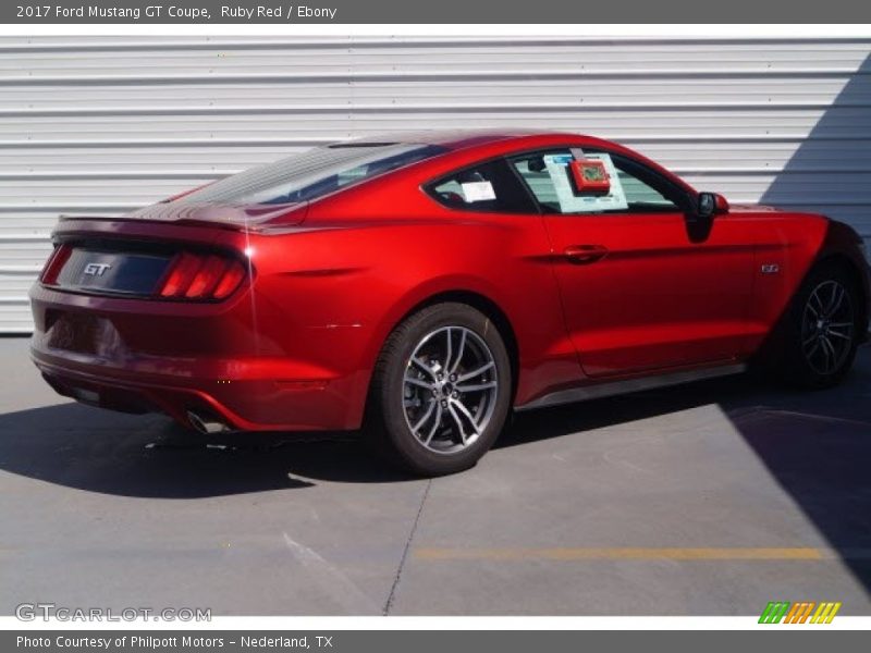 Ruby Red / Ebony 2017 Ford Mustang GT Coupe