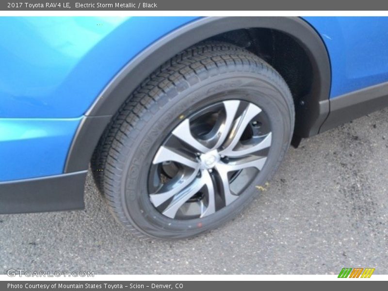 Electric Storm Metallic / Black 2017 Toyota RAV4 LE