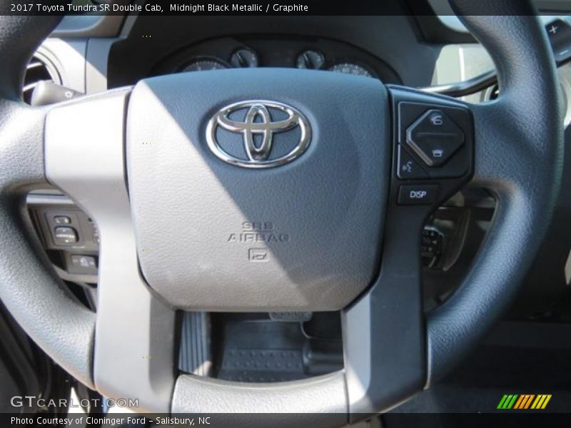 Midnight Black Metallic / Graphite 2017 Toyota Tundra SR Double Cab