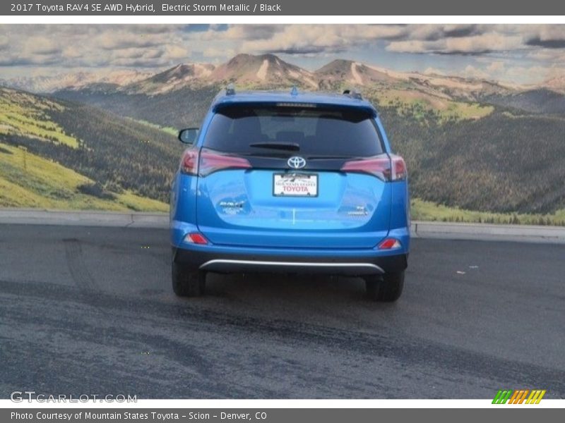 Electric Storm Metallic / Black 2017 Toyota RAV4 SE AWD Hybrid