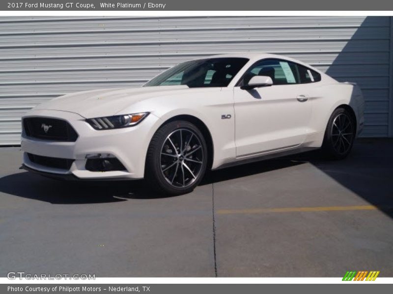 White Platinum / Ebony 2017 Ford Mustang GT Coupe