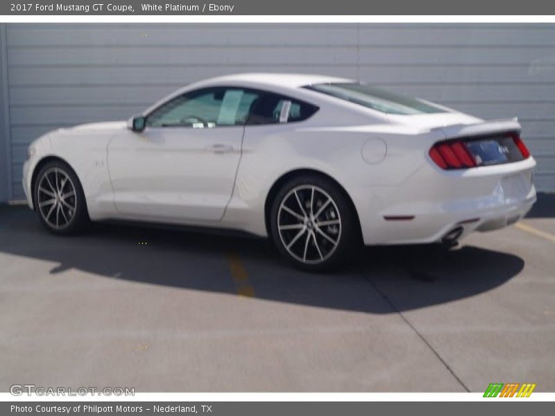 White Platinum / Ebony 2017 Ford Mustang GT Coupe