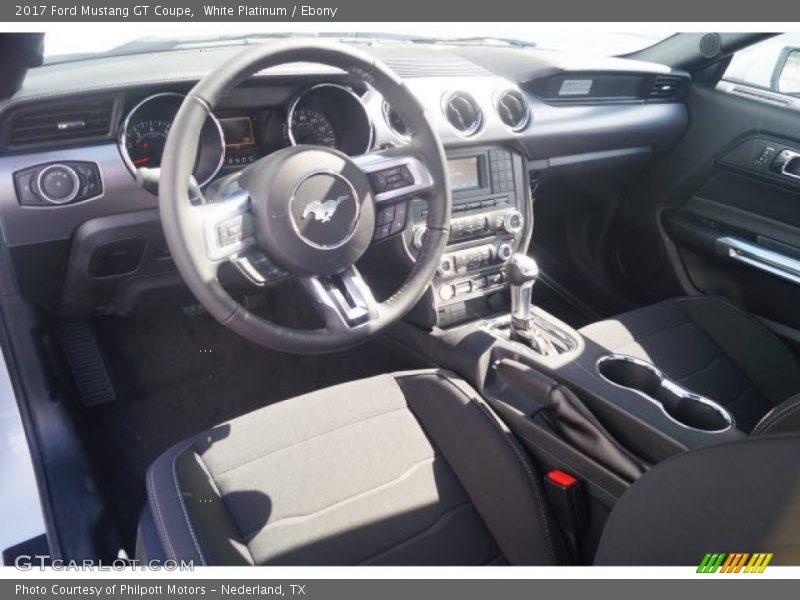 White Platinum / Ebony 2017 Ford Mustang GT Coupe