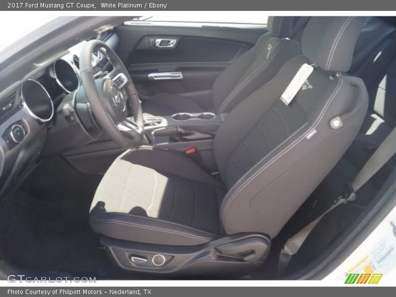 White Platinum / Ebony 2017 Ford Mustang GT Coupe