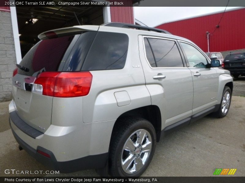 Champagne Silver Metallic / Jet Black 2014 GMC Terrain SLE AWD