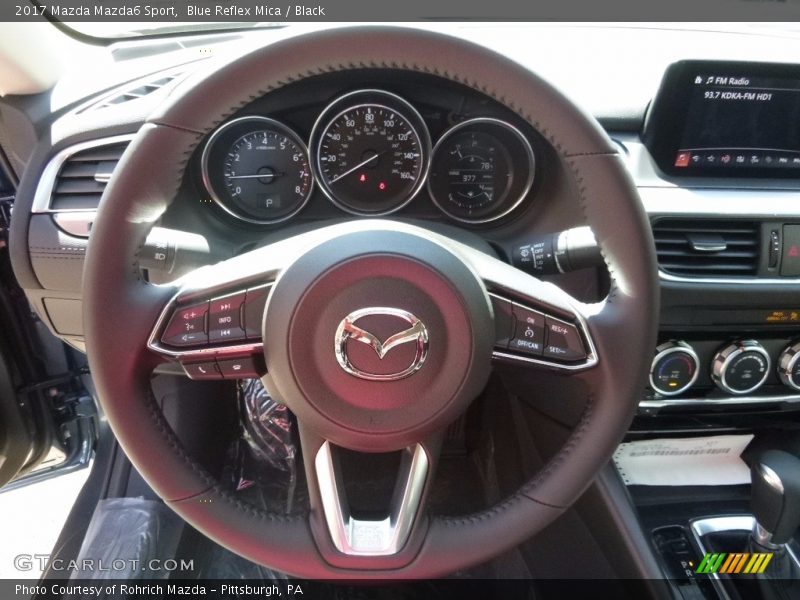 Blue Reflex Mica / Black 2017 Mazda Mazda6 Sport