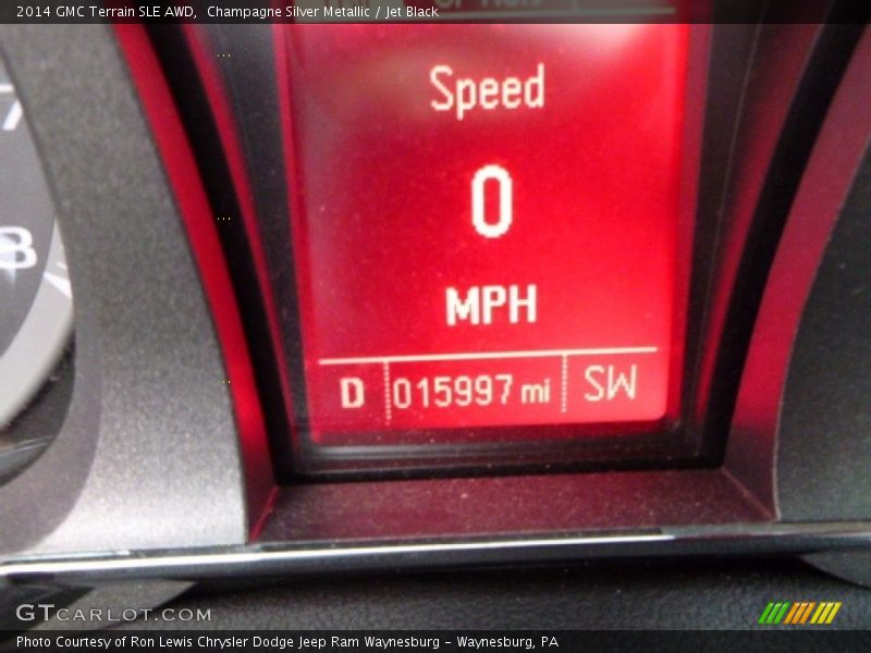 Champagne Silver Metallic / Jet Black 2014 GMC Terrain SLE AWD