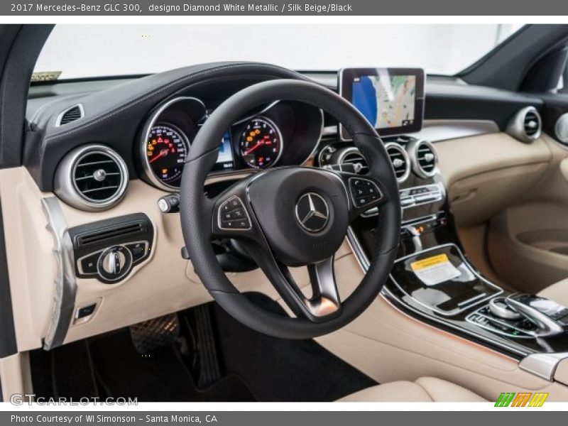 designo Diamond White Metallic / Silk Beige/Black 2017 Mercedes-Benz GLC 300